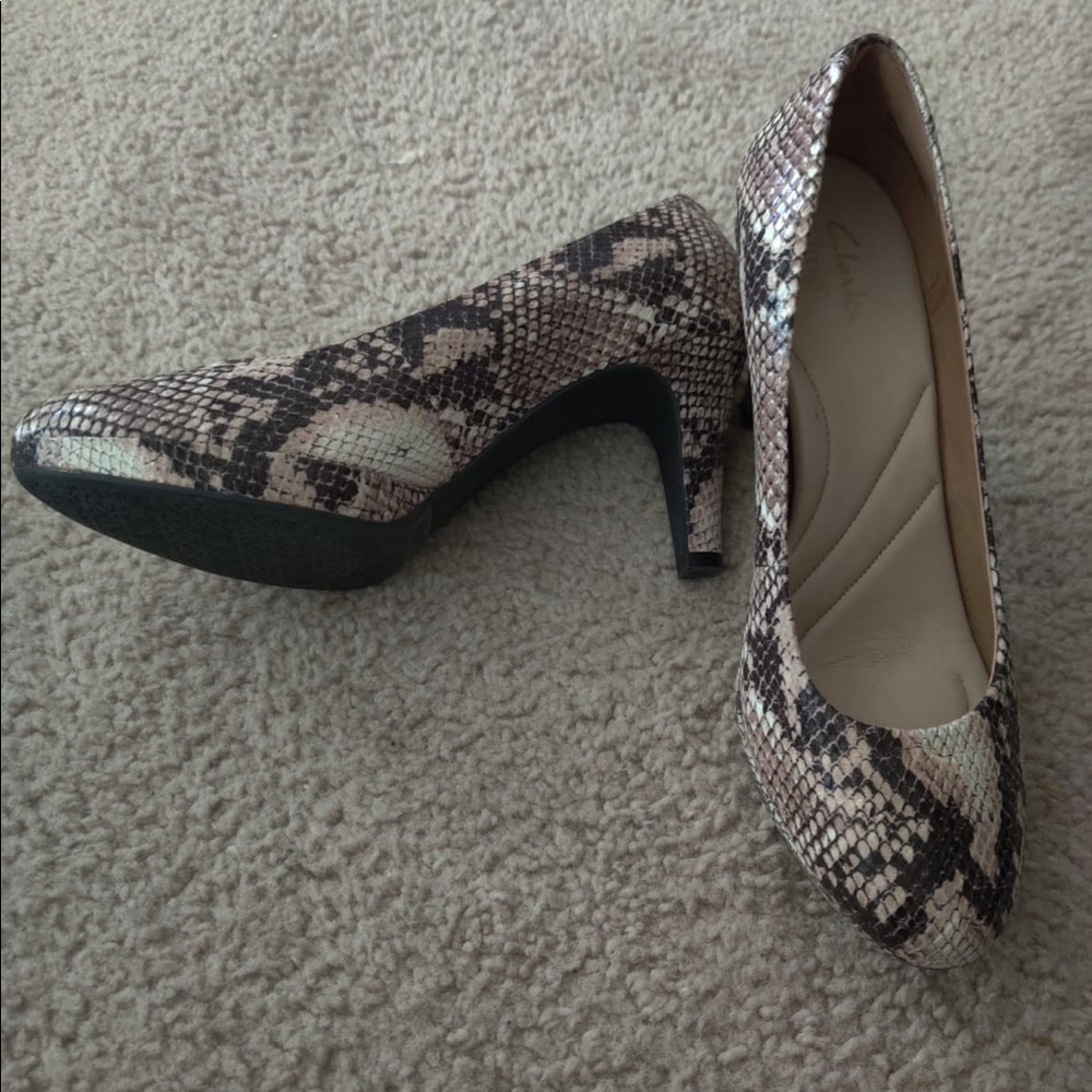 Beautiful snake skin high heels
